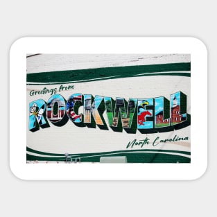 Greetings From Rockwell Sticker